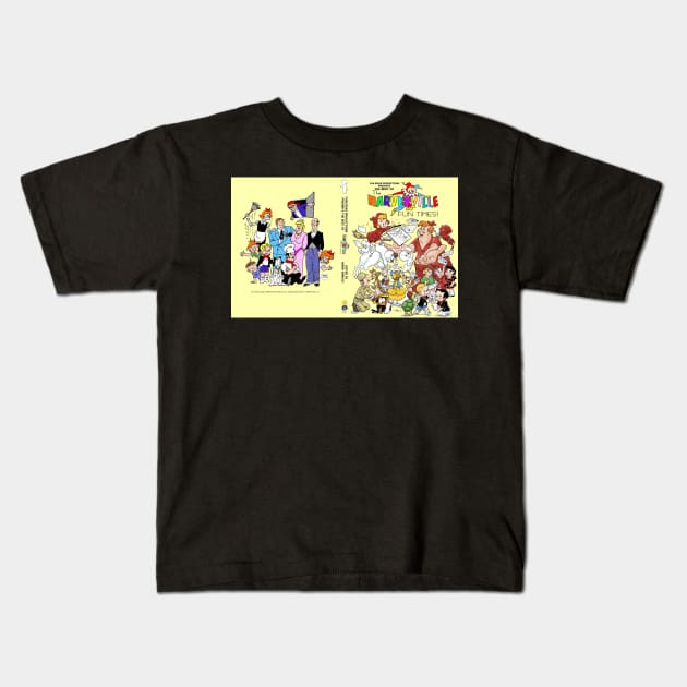 THFT Book Cover Kids T-Shirt by Fun Ideas Productions